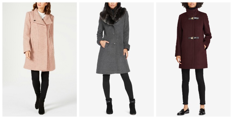 3 women wearing stylish coats