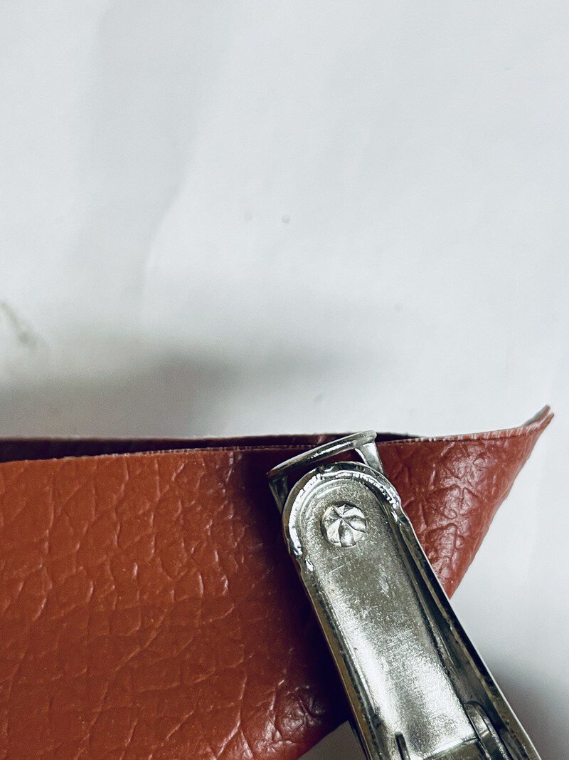 making a hole in faux leather