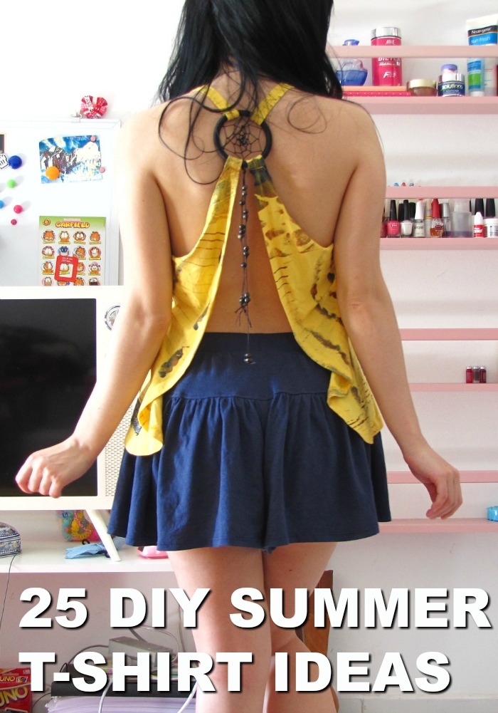 25 Easy DIY T Shirt Ideas for Hot Summer Fashions