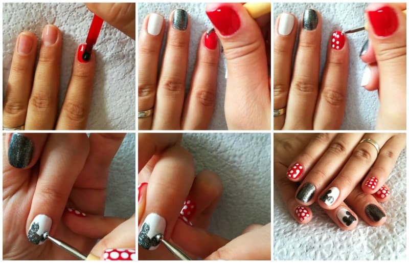 Steps to follow to make this nail design