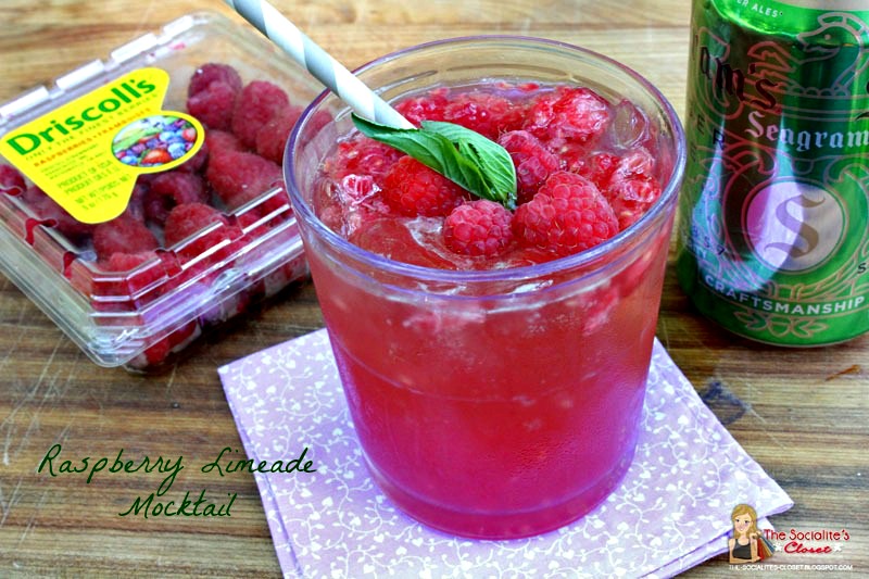 Raspberry limeade mocktail recipe