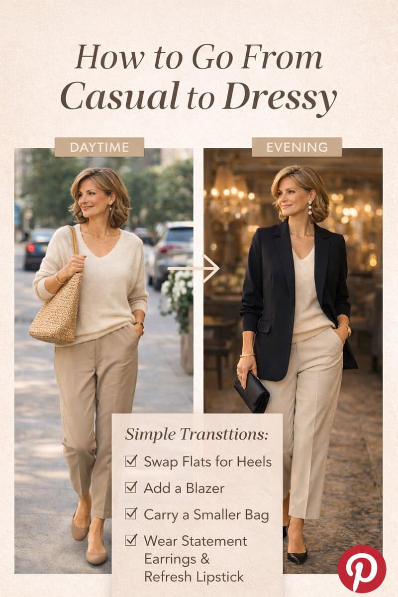 How to Take an Outfit from Casual to Dressy