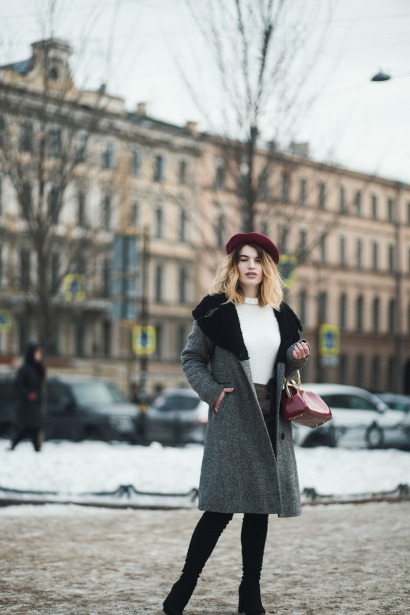 a stylish woman dressed for winter