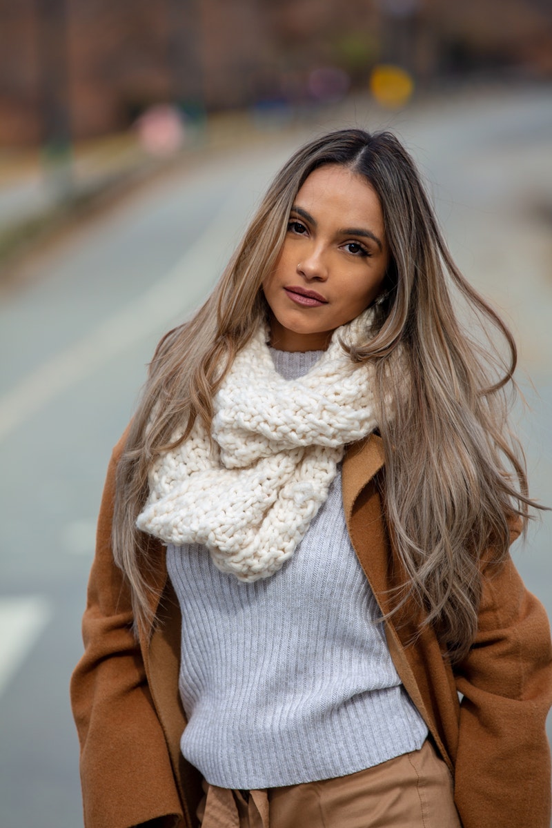stylish woman dressed for the cold weather