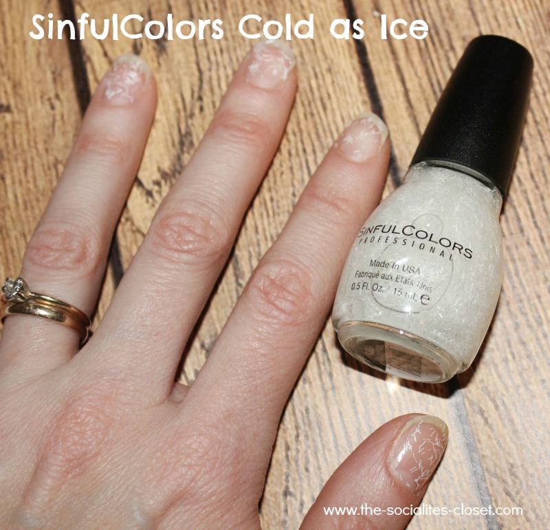 SinfulColors Holiday Tinsel Cold as Ice