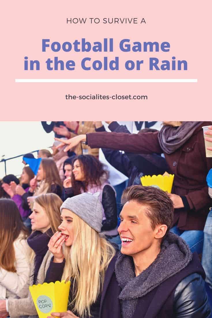 How to Survive A Football Game In The Cold or Rain #Football #GameDay #BigGame