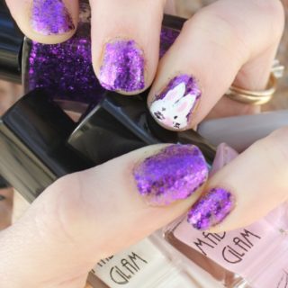 Easy to Do Easter Nail Design - Bunny