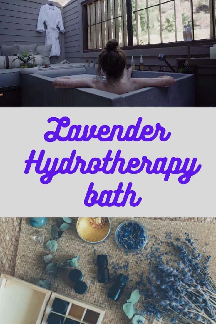 Lavender Hydrotheraphy Bath for Relaxation and Aromatherapy