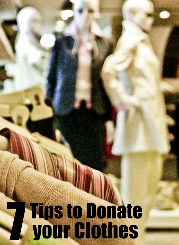 Tips for donating clothes