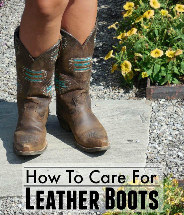 It's almost boot season again and that has me wondering how to care for leather boots