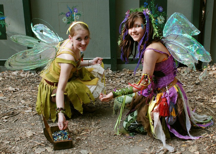 two women dressed as fairies