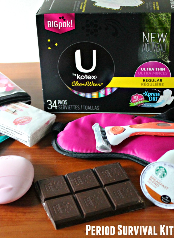 Must Have Period Survival Kit #UbyKotexSweeps