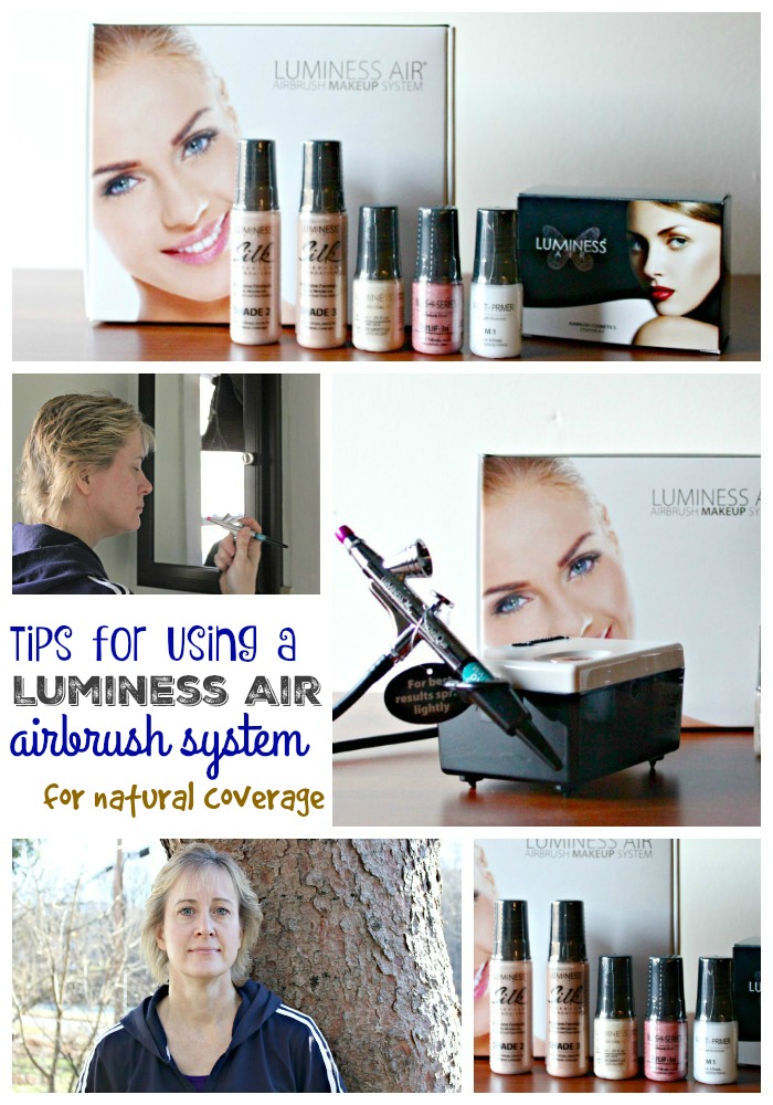 Tips for using an airbrush system for natural coverage like the Luminess Air