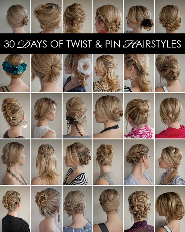 30 Days of Twist and Pin Hairstyles
