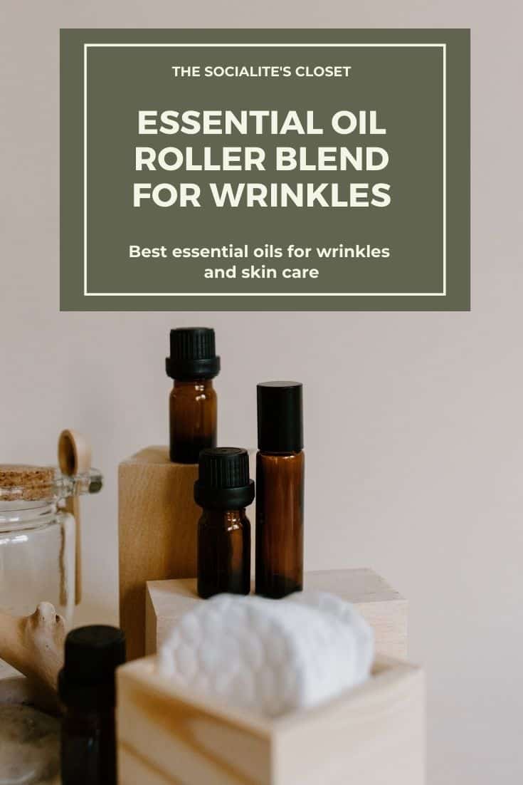Did you know you can use essential oils for wrinkles? Check out my easy anti-aging essential oil blend recipe and try this today.
