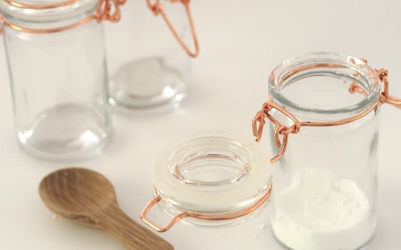 glass jars ready for crafting