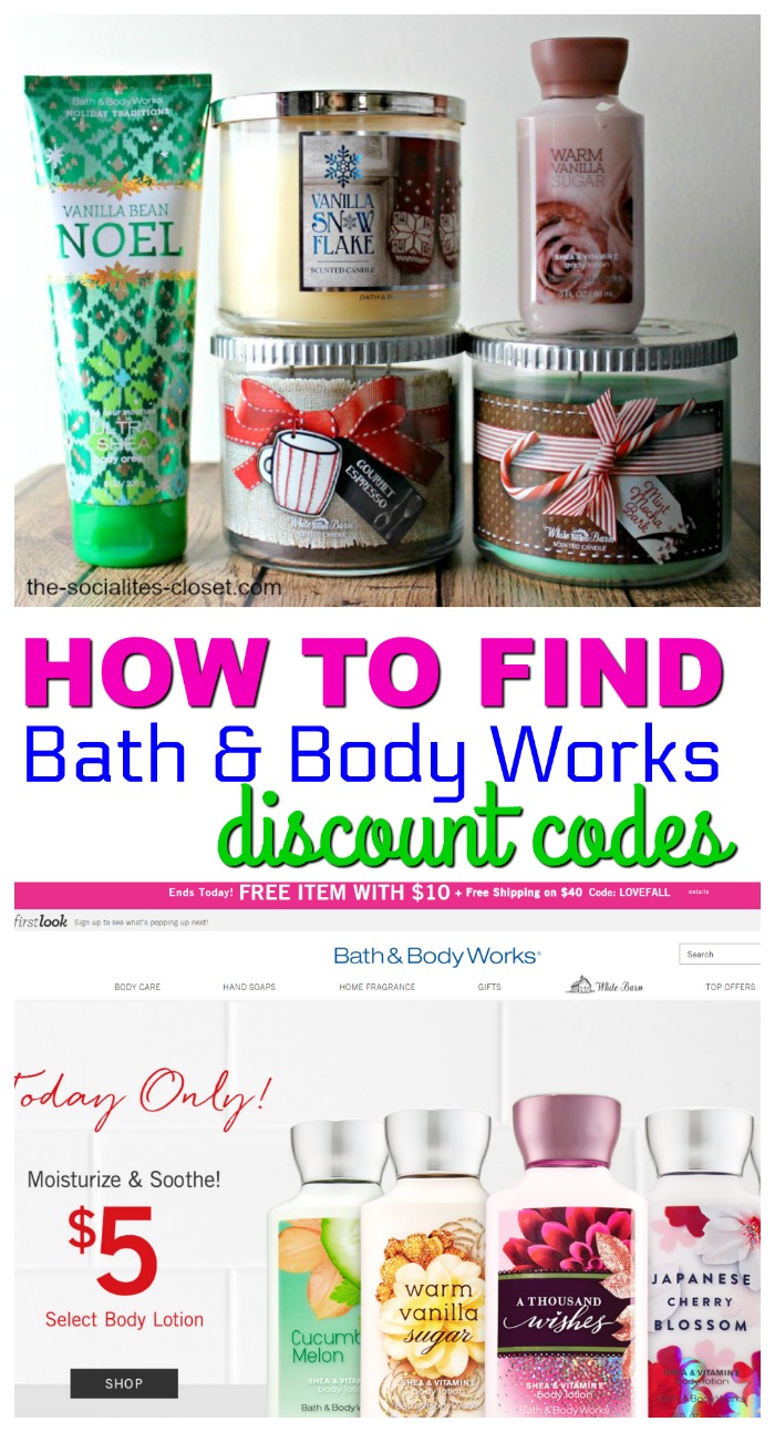 Bath & Body Works Discount Code The Socialite's Closet