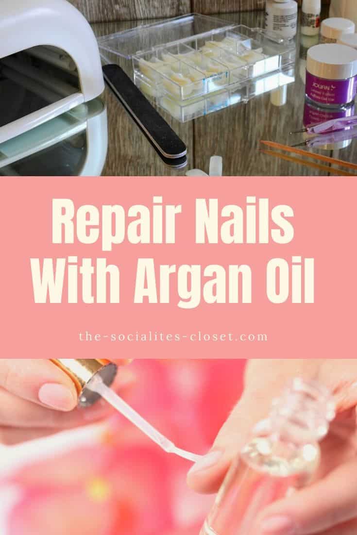 How to repair nails with argan oil