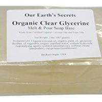 Organic Oil Clear Glycerin - 2 Lbs Melt and Pour Soap Base - Our Earth's Secrets