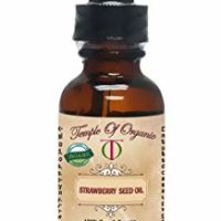 Organic STRAWBERRY SEED OIL 1 oz 100% Pure Unrefined Cold Pressed Pharmaceutical Top Grade A Hair Regrowth Body Skin Nails By Temple Of Organic