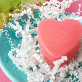 Sugar Scrub Bars Recipe: Strawberry Heart Sugar Scrub