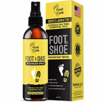 All Natural Tea Tree Oil & Citrus Shoe Deodorizer| Shoe Spray Eliminates Odor Causing Germs Leaving You Fresh| Shoe Spray Deodorizer Made in USA| Foot Spray for All Shoe Types| Foot Deodorant Spray