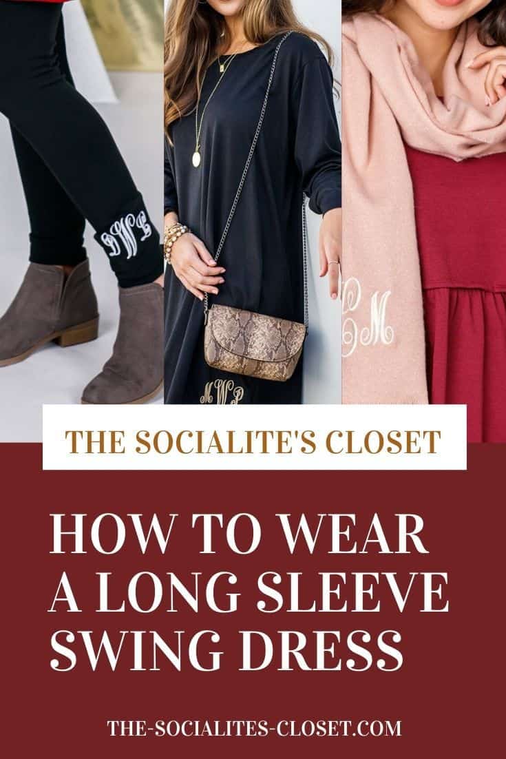 It can be difficult to find a dress that is flattering for every figure, but you can come close with a long sleeve swing dress like this one. Learn how to wear it.