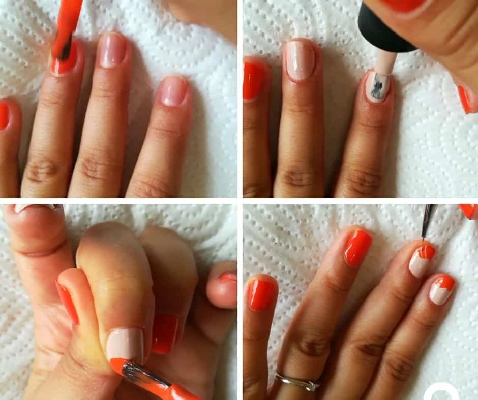 the process of making this nail design