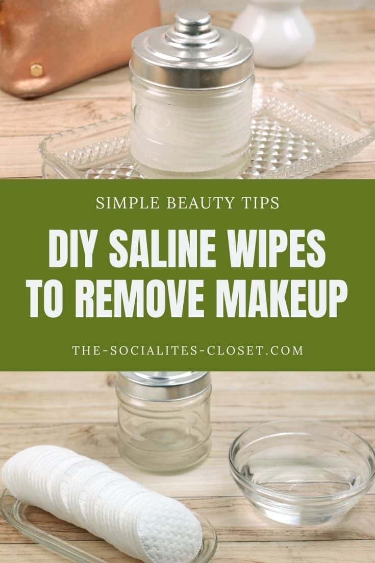 If you've been looking for saline wipes for eyes and makeup removal and haven't been able to find them, make this reusable wipes DIY today