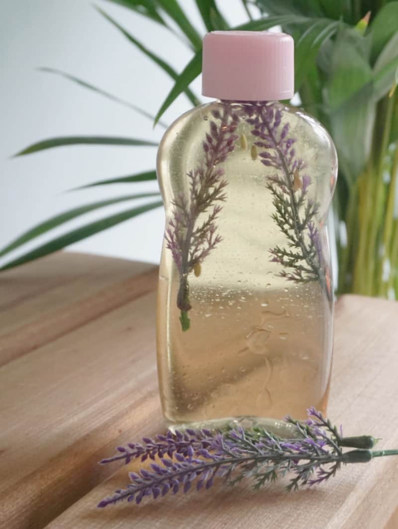 This DIY lavender water is a simple way to make homemade lavender water to apply to your skin. Try my lavender floral water DIY today.