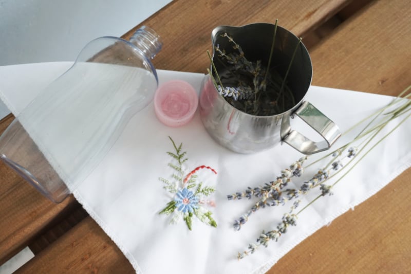 supplies to make floral water