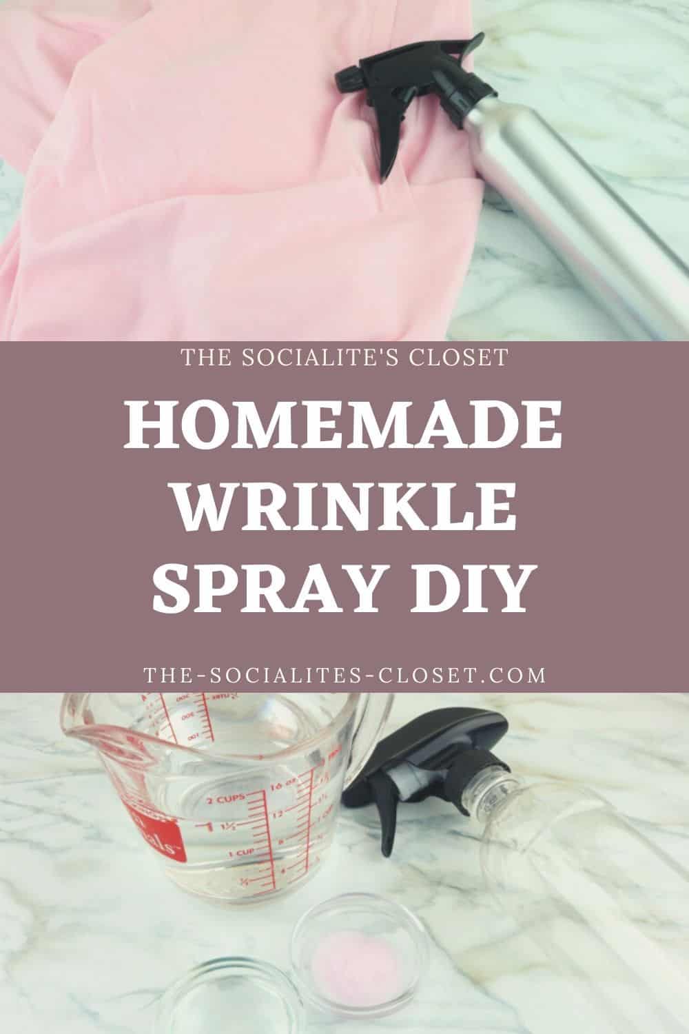 Looking for the best wrinkle spray? I hate ironing my clothes, but they always come out of the dryer or off the line wrinkled. Try this DIY.