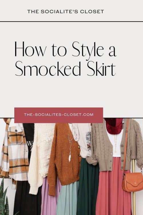 Smocked maxi skirts are so in right now, but how do you wear them? I love my smock skirt, but it's hard to figure out what to pair with it. 