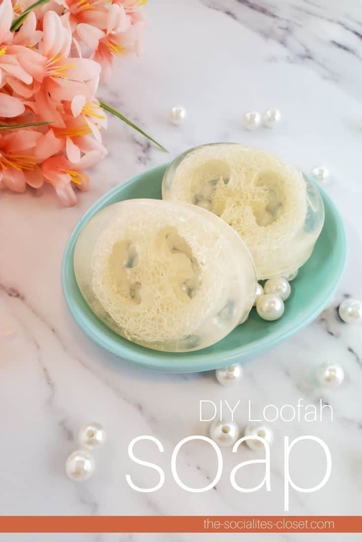 Learn how to make this DIY loofah soap. Exfoliating your skin regularly is a great way to get rid of dry, dead skin cells and reveal healthy, glowing skin.