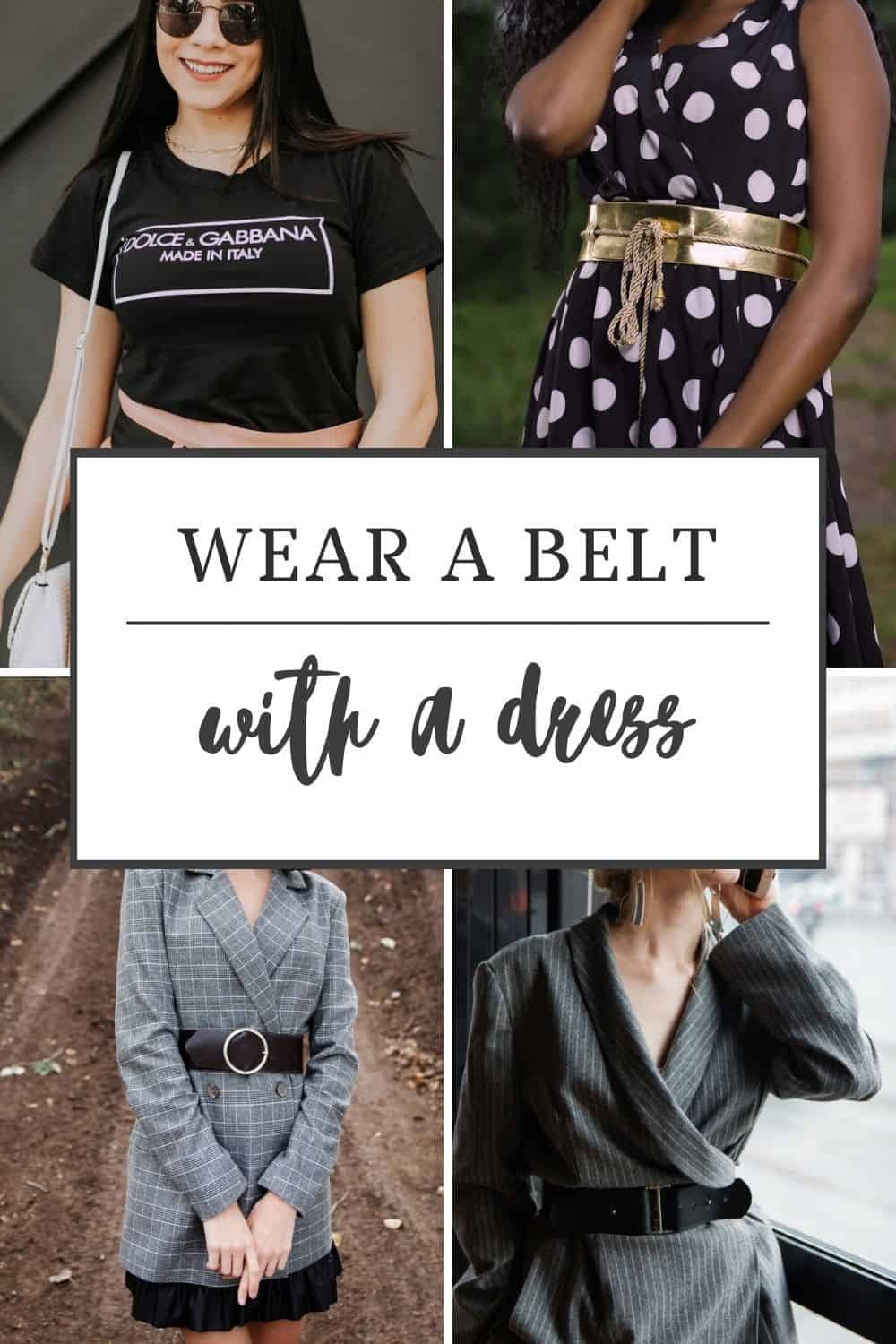 how to belt a loose dress