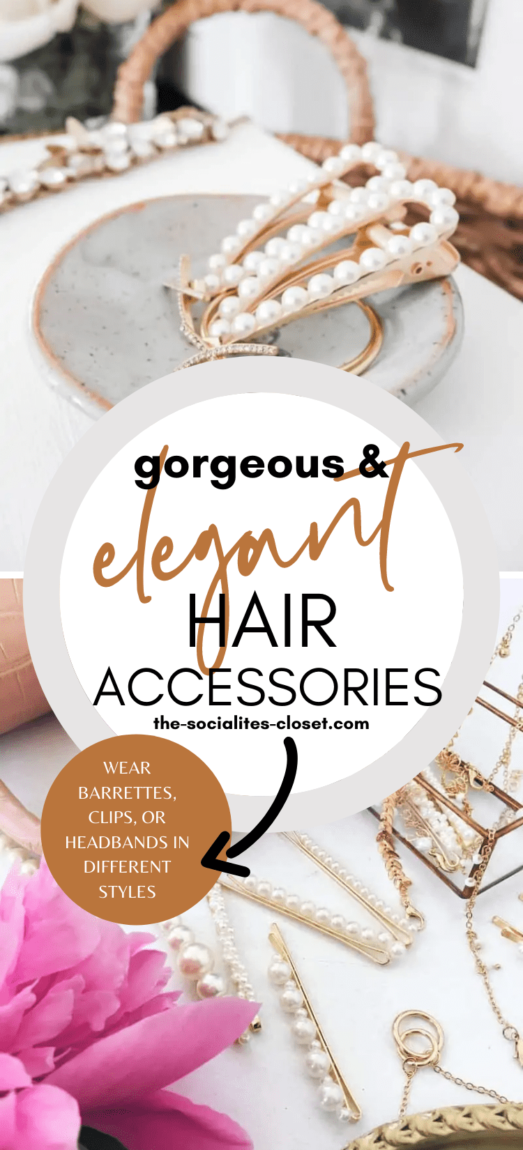 Who says you can't have an elegant and stylish look? These elegant hair accessories will help to enhance your natural beauty with special day flair. Wear barrettes, clips, or headbands in different styles for extra style points!