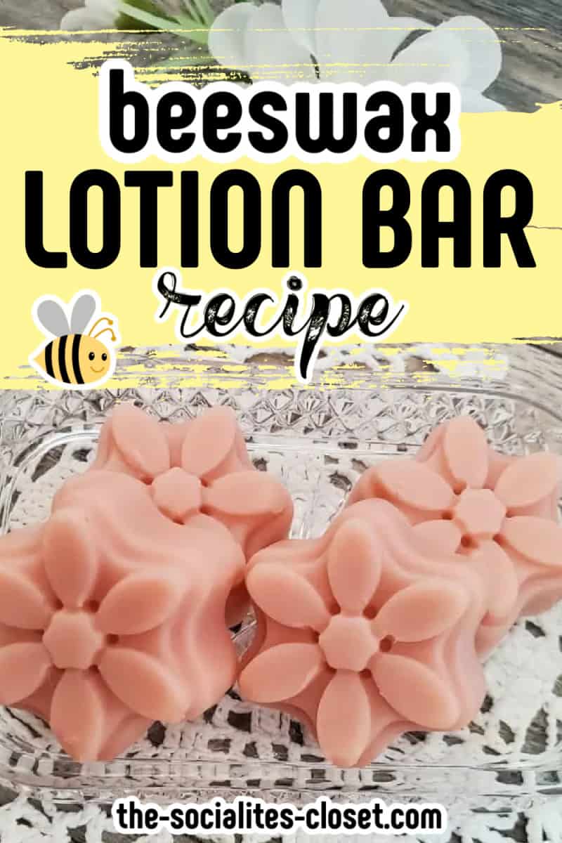 This beeswax lotion bar recipe is one of my favorite solid lotion bar recipes. It has a heavenly plumeria scent and lasts up to a year.
