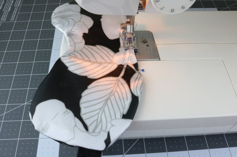 sewing project on a sewing machine