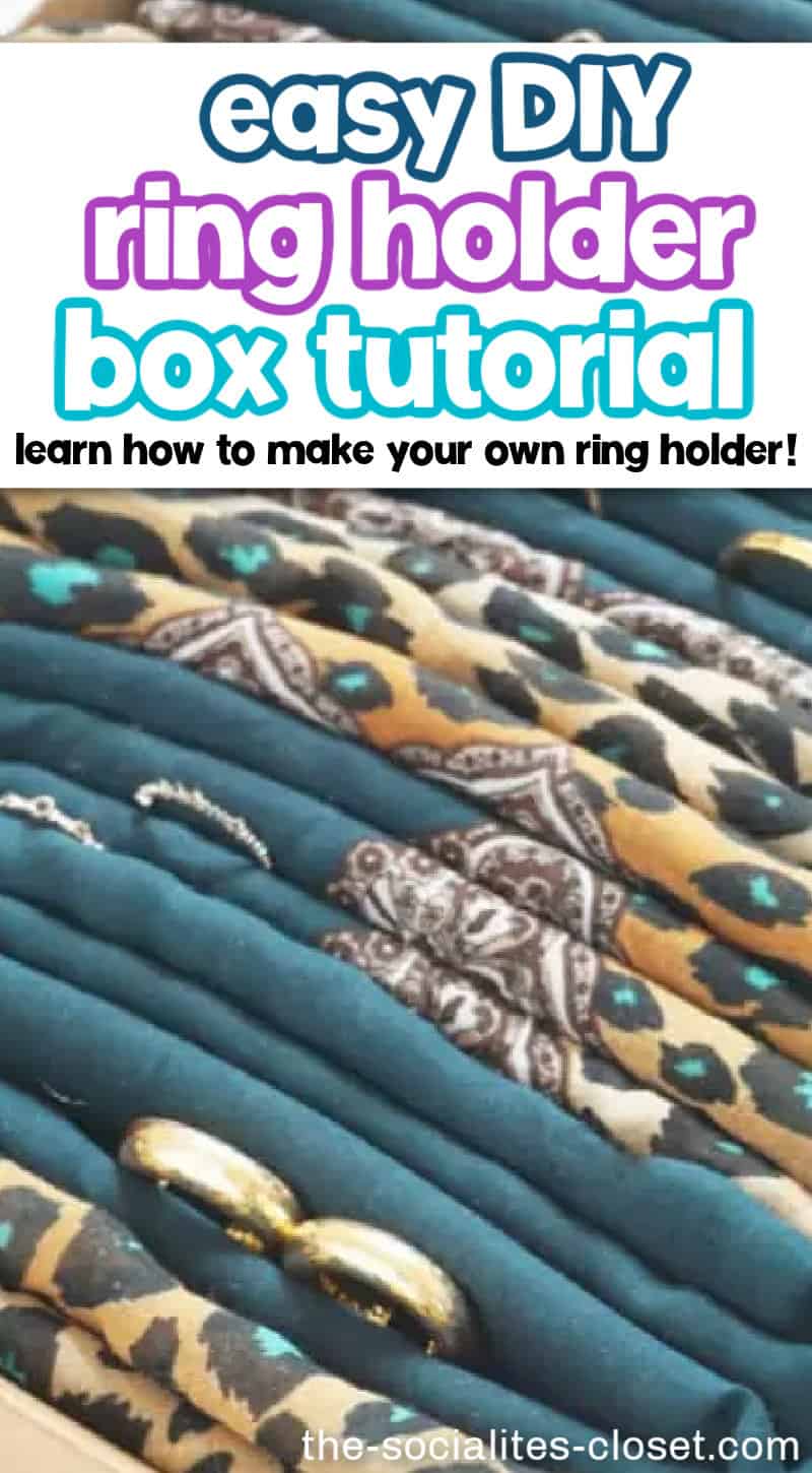 Learn how to make your own DIY ring holder box to store your rings. This simple DIY ring tray is an easy way to organize your jewelry.