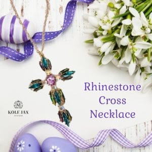 rhinestone cross necklace
