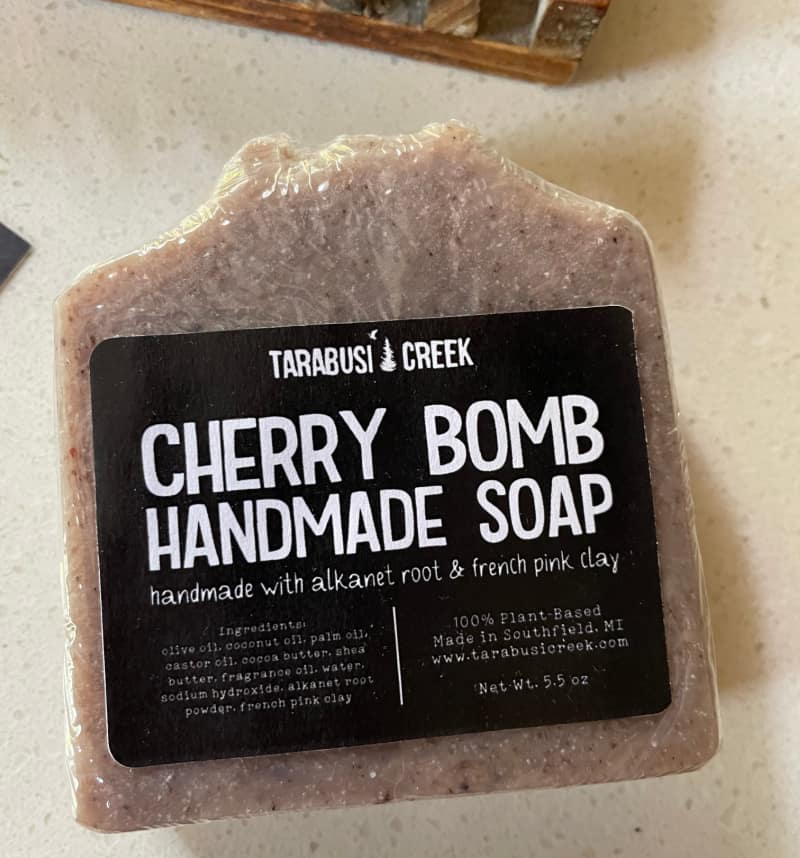 Cherry Bomb Handmade Soap from Tarabusi Creek