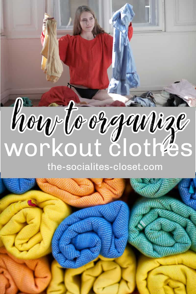 Learn how to organize workout clothes with these simple tips. Find out how to get more closet space for your workout gear.