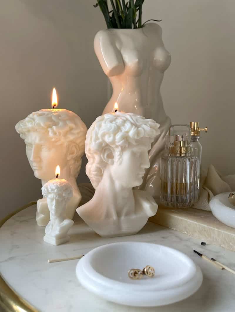 Check out these cute faux Pottery Barn candle holders. Learn how to make these Pottery Barn dupe candle holders to dress up your vanity.