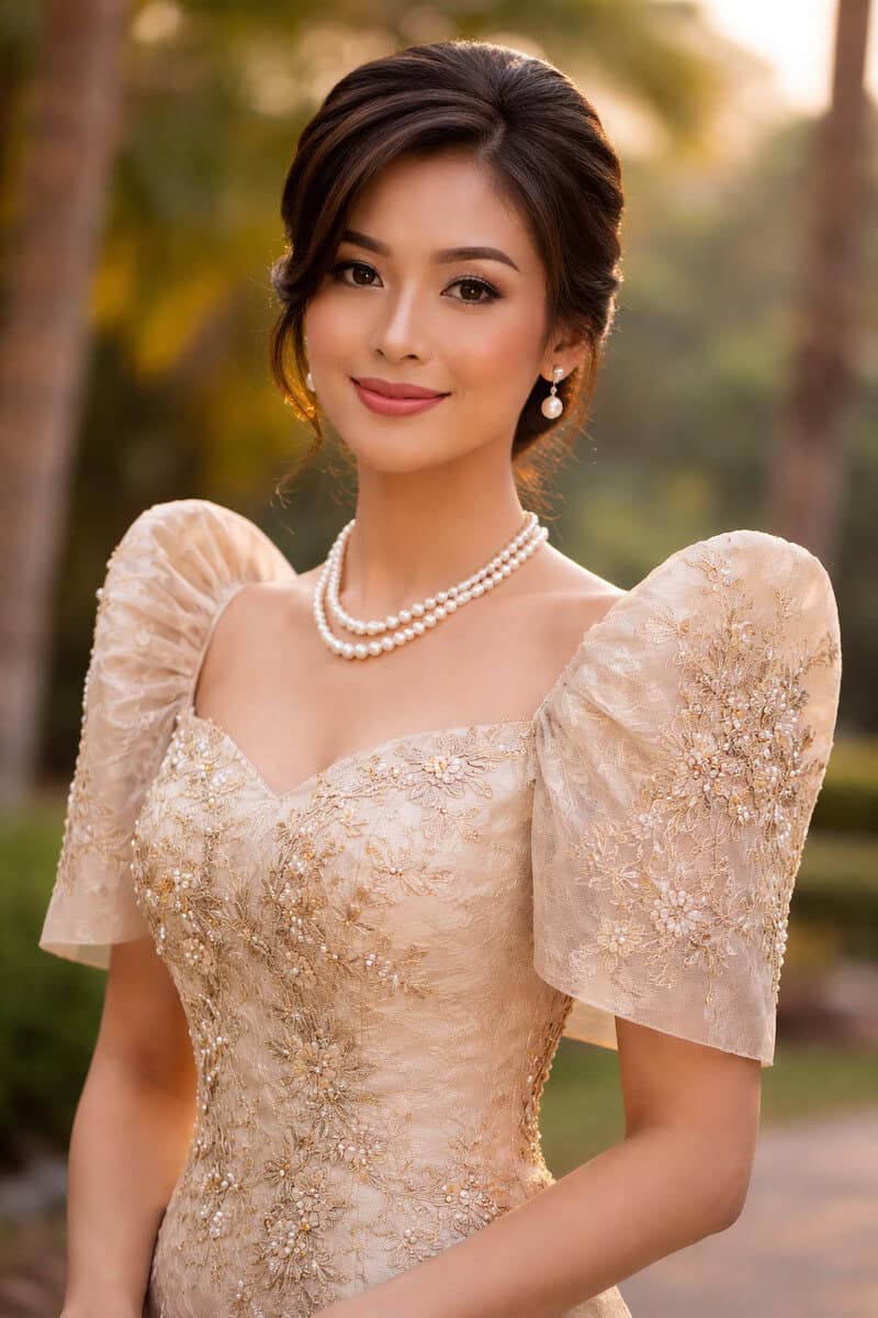 Filipiniana Butterfly Sleeves: Elegant Lines Revitalized