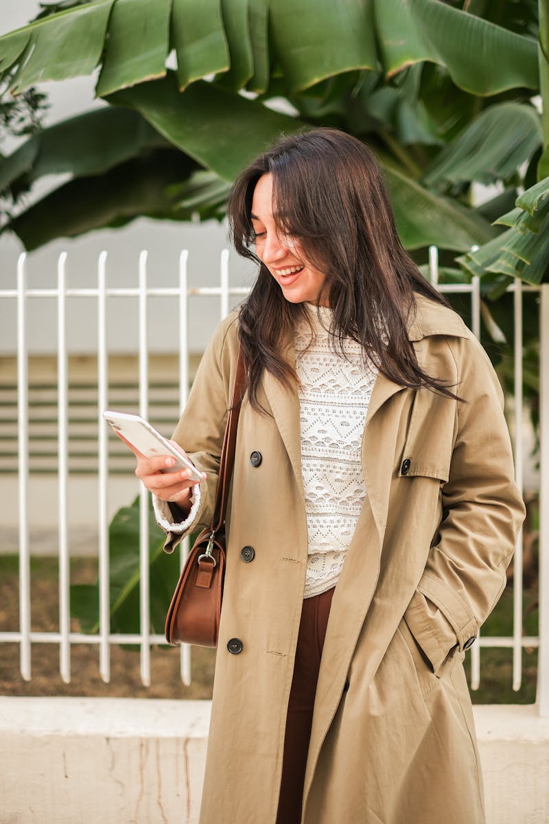 woman wearing neutrals with texture