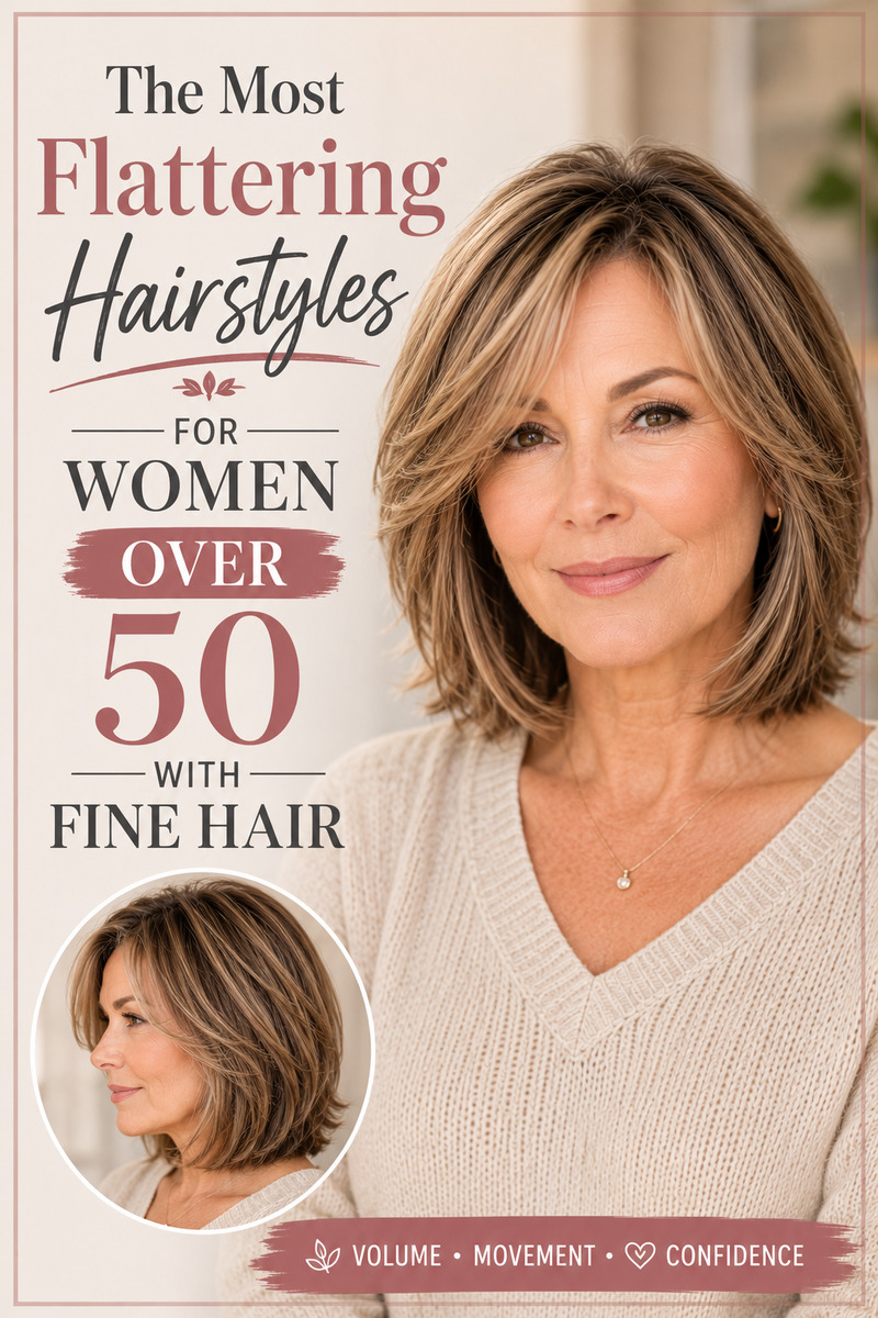 The Most Flattering Hairstyles for Women Over 50 With Fine Hair