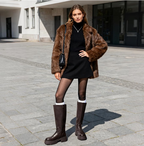 Platform Knee-High Boot The Elevated Fall Statement