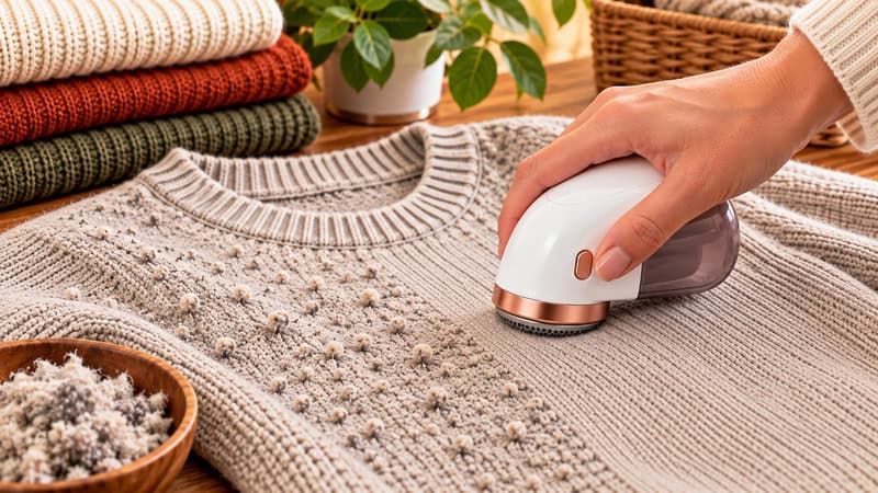 Cozy Sweater De-Pilling Transformation